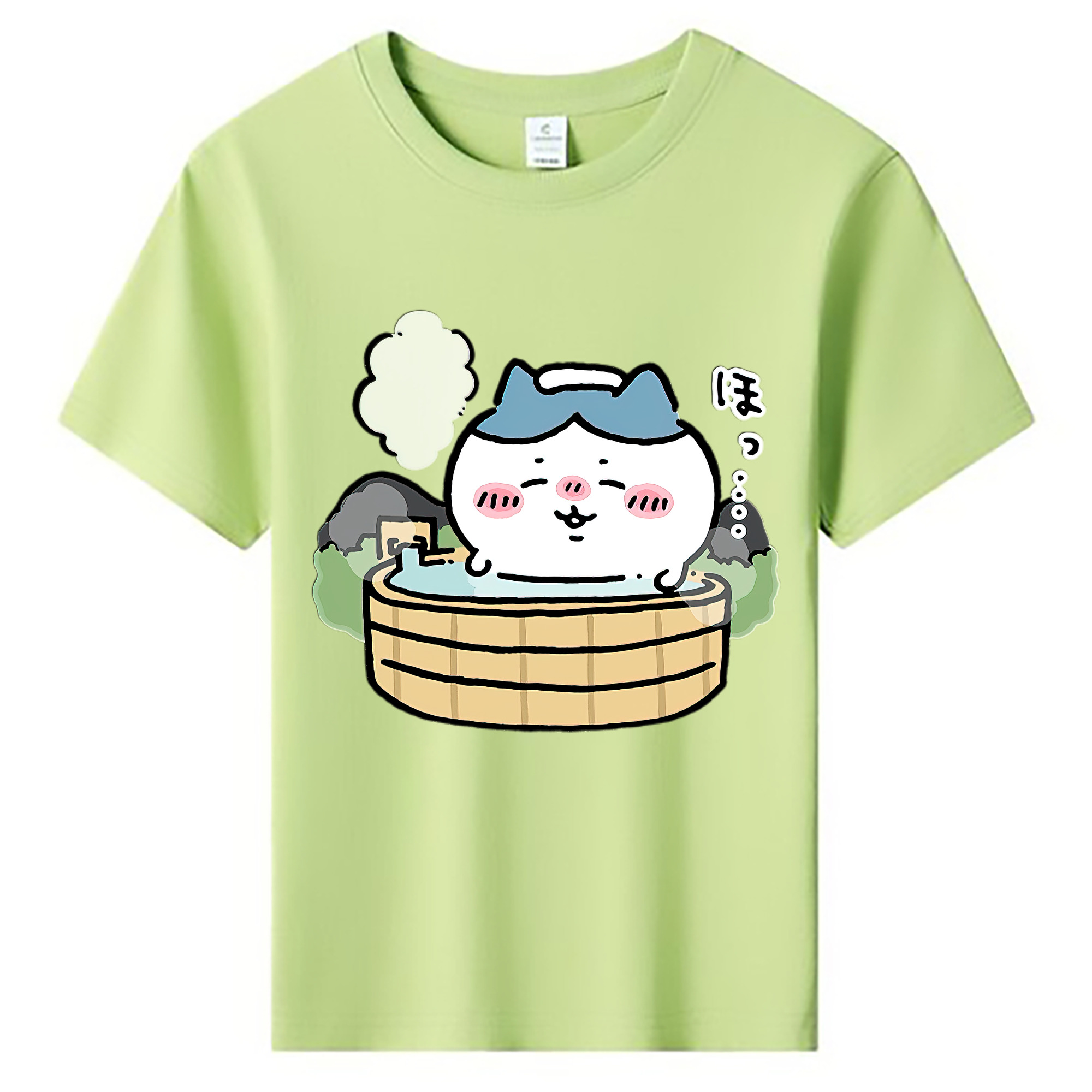 （画像用） ちいかわ ハチワレ Chii-kawa hachiware 綿100％キッズTシャツ（フロントプリント）